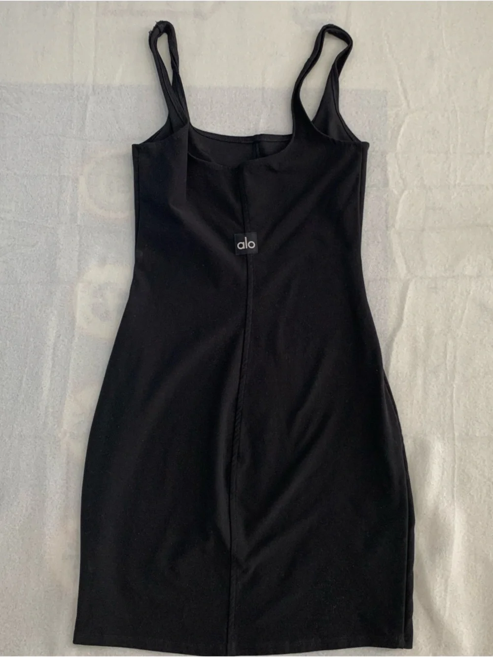 Alo Yoga Alosoft Head Start Dress Black Size XSS Sleeveless Bodycon
